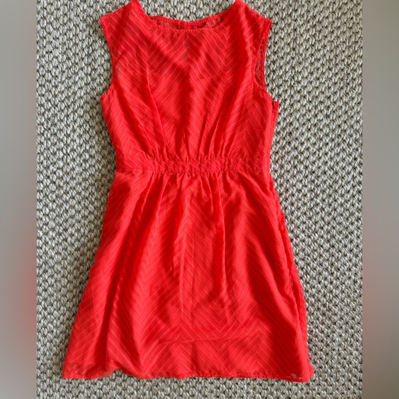 J. Crew Dresses & Skirts - J Crew Neon Bright Orange / Red Dress Size 2P